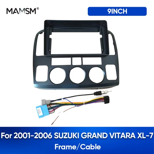 MAMSM para 2001-2006 SUZUKI GRAND VITARA XL-7 Radio de coche Marco de Fascia Cable Android estéreo tablero Kit placa frontal Panel de acceso