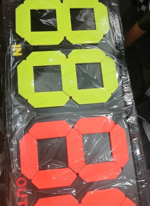 Football Substitution Board Double-sided Display Manual Football Player Substitution Board 4 Digital Football Scoreboard