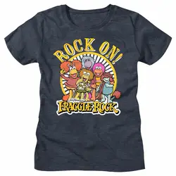 Fraggle Rock On Women's T Shirt Gobo Red Boober Mokey Jim Henson Puppets Doozer