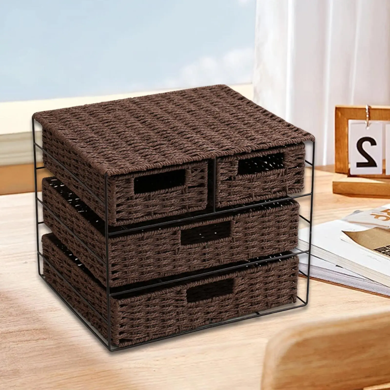 

Ящик для хранения ручной работы, многоуровневый, многофункциональный, с выдвижными ящиками, контейнер для закусок, органайзер для офисного шкафа, столешницы, спальни, игрушек