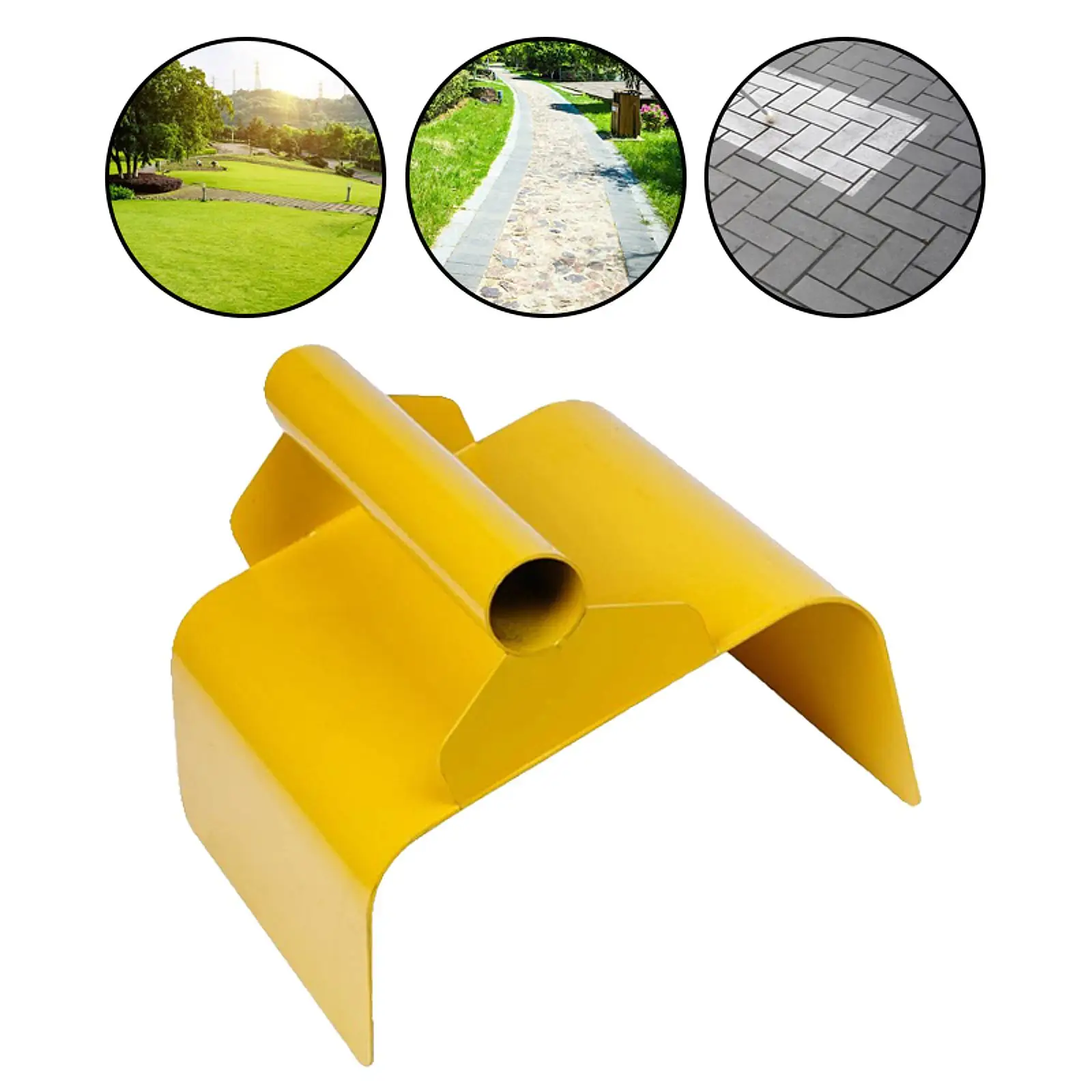 Edelstahl Beton Panzer Schaufel Beton Kantenschloss Werkzeug Rasenmäher Kantenschaufel Modellbau Werkzeug mit Griff Spachtelmesser