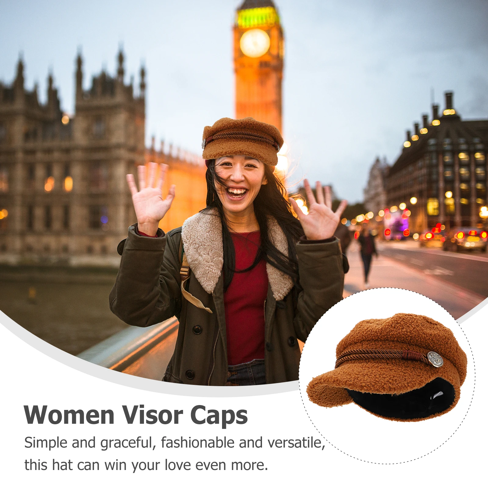 

Women's Hats & Caps Warm Star Anise Cabbie for Keep Beret Womans Skull Beanie Miss