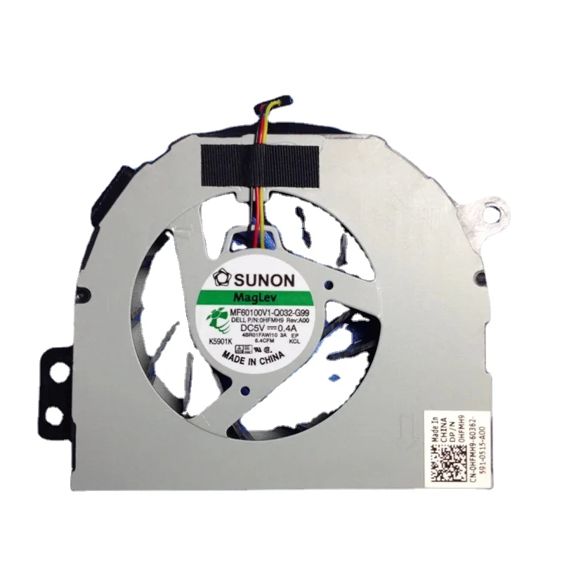 

suit for Dell 14R N4110 N4120 M411R N4410 0HFMH9 MF60100V1-Q032-G99 / DC5V 0.4A 3 pins CPU FAN cooling fan