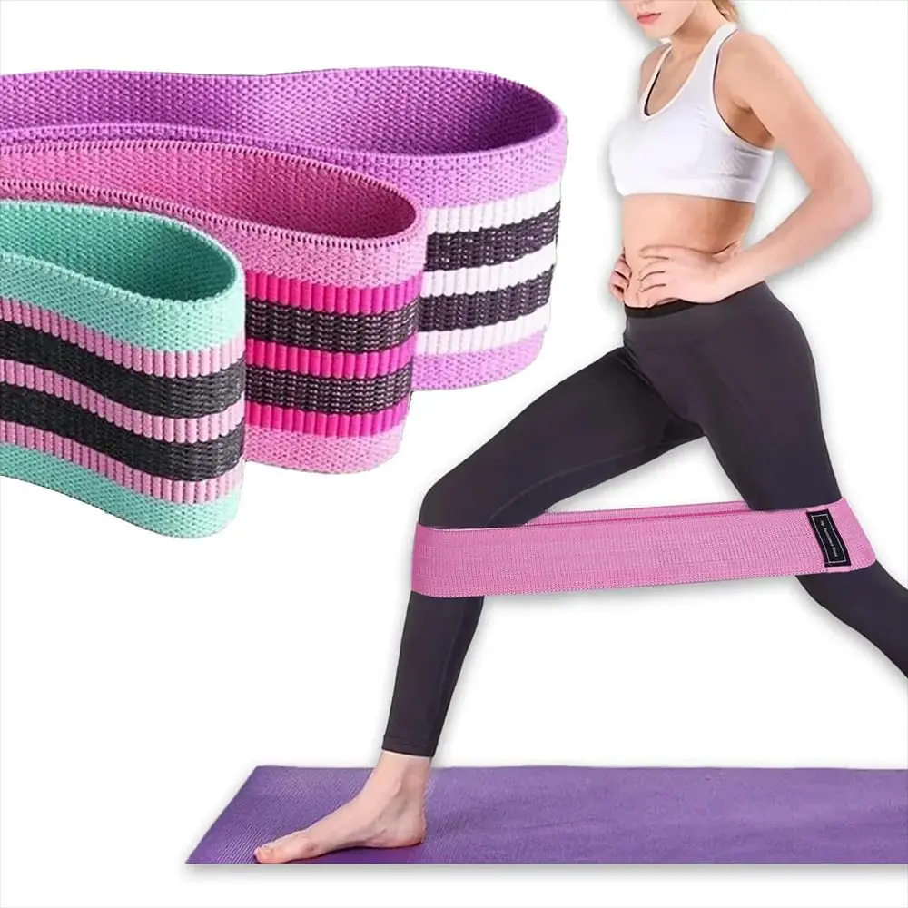 3 Levels Resistance Bands Exercise Fitness Hip Booty Bands Pilates Sport Extender Workout Strips Loops Yoga Gym Equipment