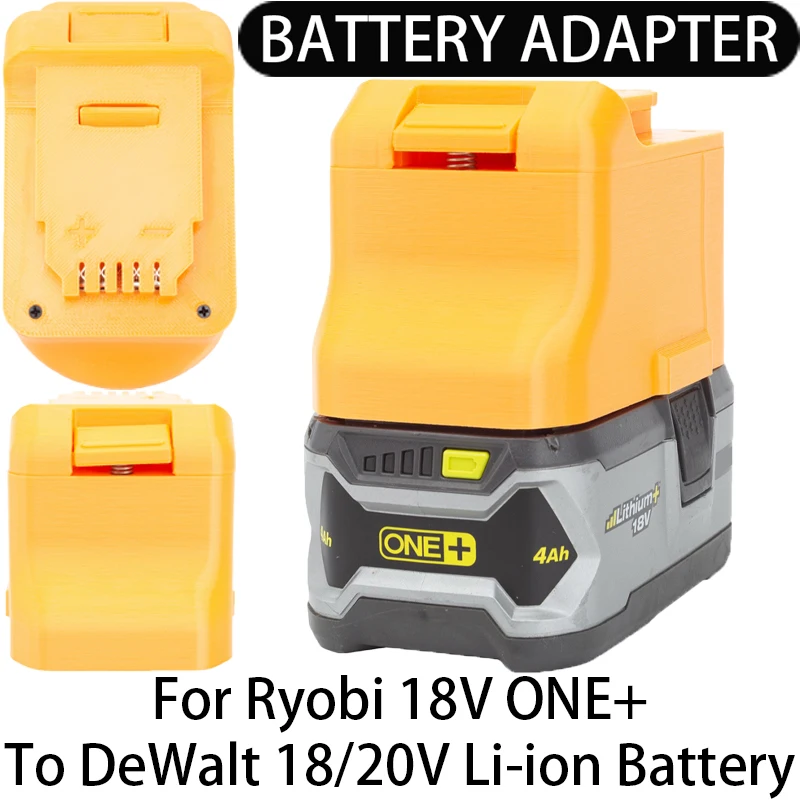 Battery Adapter/Converter for DeWalt 18/20V Li-ion tool to Ryobi 18V ONE+ Li-ion battery adapter power tool accessories