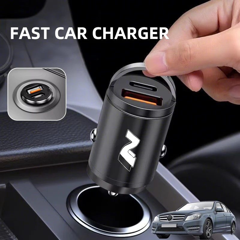 Mini Car Charger Fast Charging USB Type C Charger Accessories For Hyundai I30 I20 IX35 I40 Azera 2014 Accent 2013 H1 IONIQ 5
