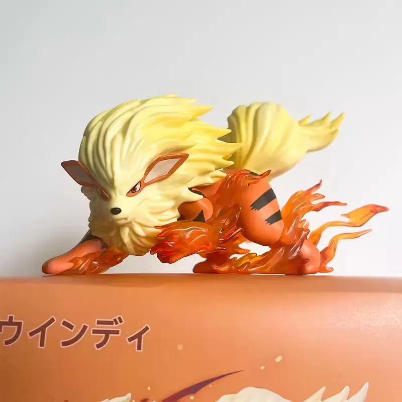 Bandai  Anime Figure Og Arcanine Action Figures Gk Figurine Kawaii Pvc Collection Ornaments Birthday Gifts for Kid Toys 9cm