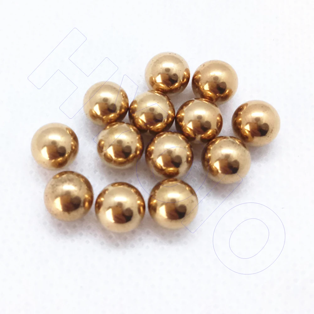 Твердые латунные шарики H62 Круглые бусины с прецизионным металлическим подшипником 2,381 3,175 4,763 6 6,35 9,525 10 12 12,7 15 15,875 25,4 до 30 мм
