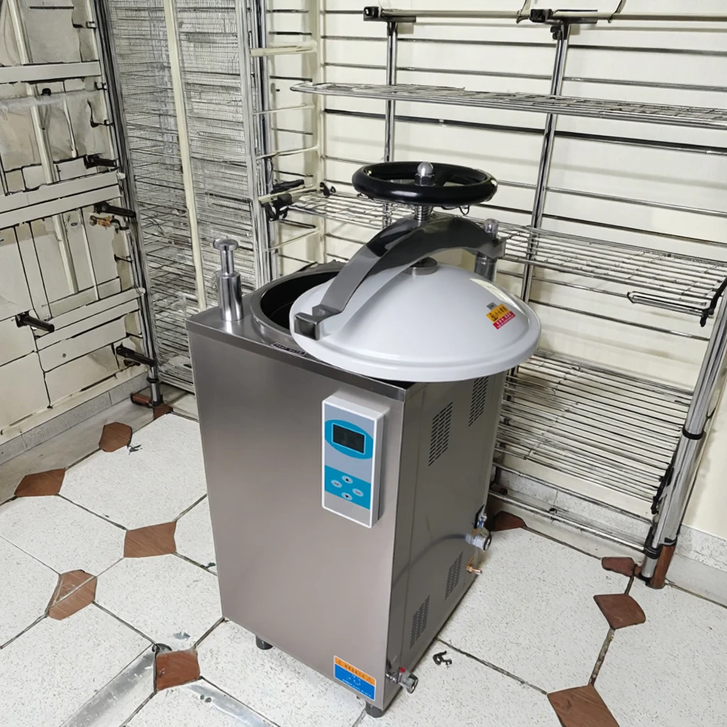 New Digital Autoclave Sterilizer LCD Interface Precision Temperature Control Stainless Steel 75L Capacity High Productivity