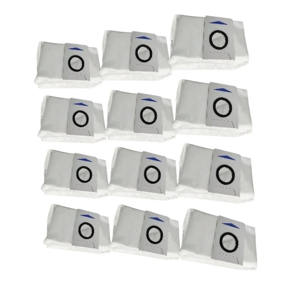 Robot Vacuum Bags Activated Carbon Bags For Pet Owners White Sealed Design Multi-layered Filter Motor Protection