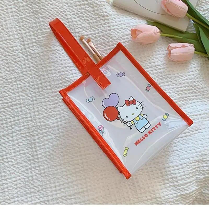 سانريو مرحبا كيتي بلدي ميلودي كورومي حقيبة يد حقيبة مستحضرات التجميل منتج رائج البيع منتج جديد Kawaii الكرتون في الهواء الطلق الحرم الجامعي الكبار #3