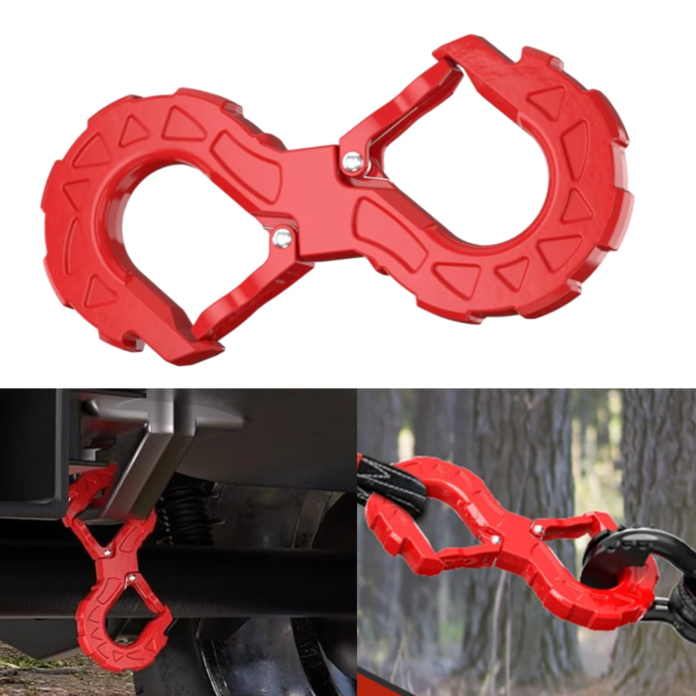 3/8inch S-Shaped Quick Tow Hook Alloy Steel Compatible with various off-road vehicles including trucks SUVs and trailers