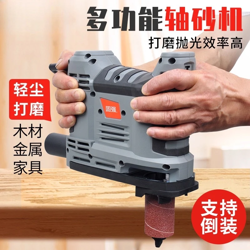 آلة صنفرة رمح على شكل خاص آلة تلميع عمود الرمل آلة صنفرة منحنية حزام ساندر النجارة آلة تلميع القوس H #2