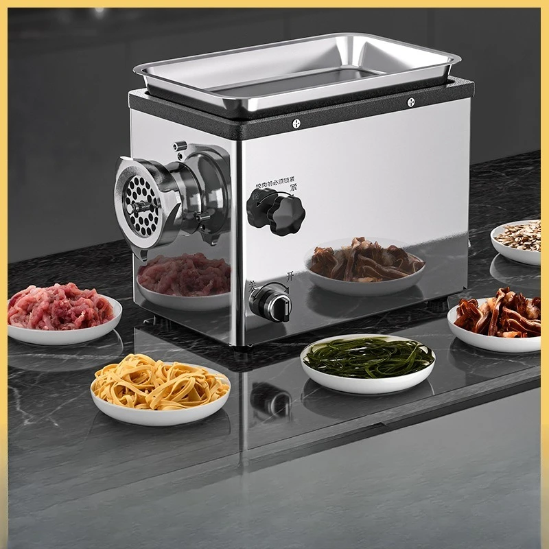 Meat grinder, commercial multi-functional electric stainless steel automatic high-power meat beater, dumpling stuffing saus