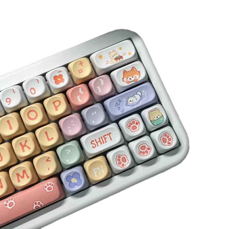 لوحة مفاتيح ميكانيكية، لعبة فتاة سلكية ثلاثية الأوضاع بلوتوث 2.4G، محمولة للفتيات #1