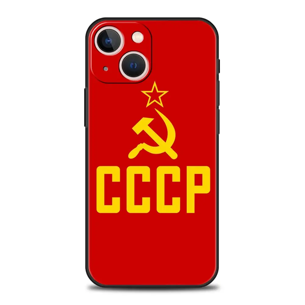 Vintage USSR CCCP Luxury Phone Case For iPhone 15 16 14 13 12 11 Pro Max 7 8 Plus Shell iPhone X XR XS Max SE Cover Fundas