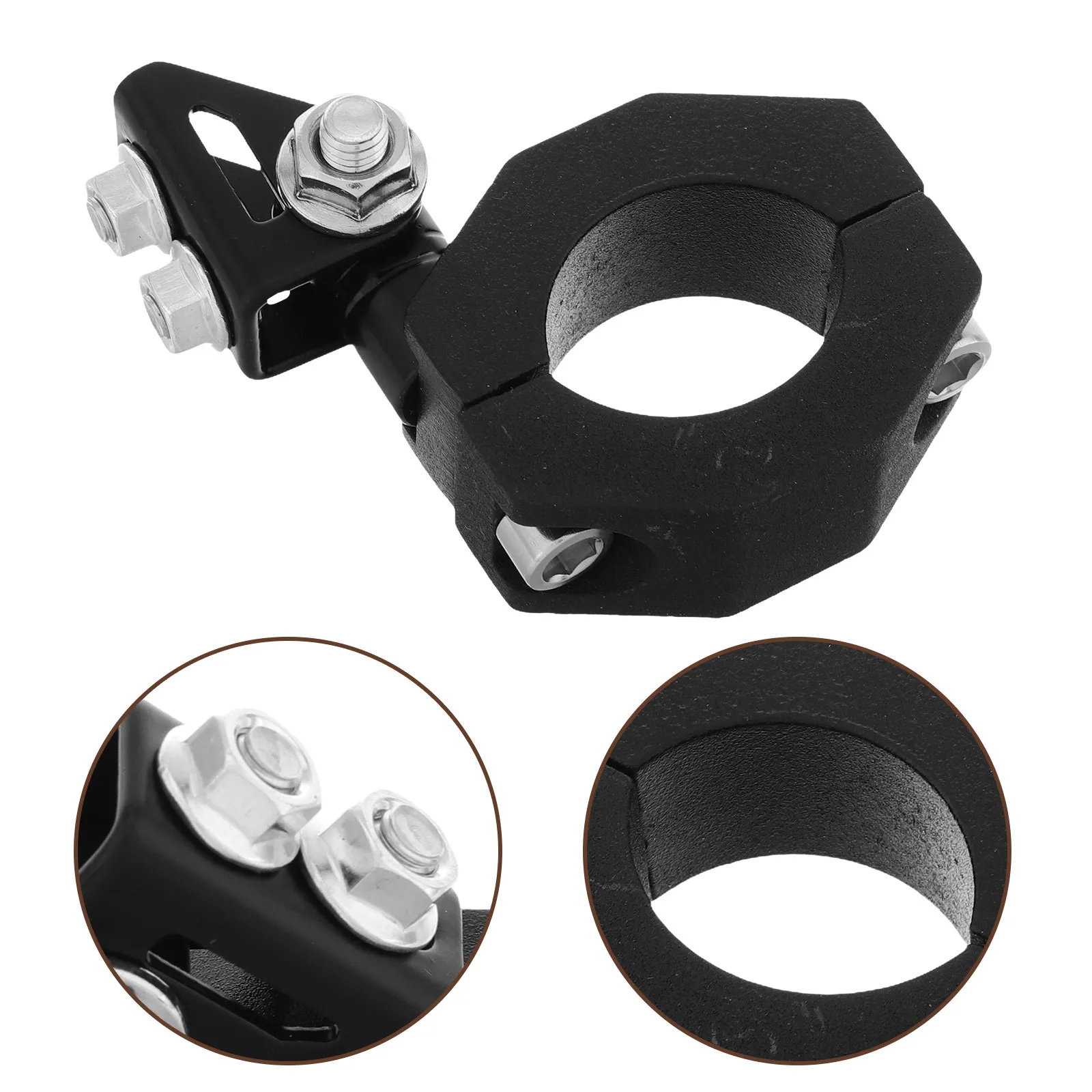 Aluminum Alloy Motorcycle Spotlight Mount Bracket for Handlebar Front Fork Auxiliary Light Installation Enhanced Visibility