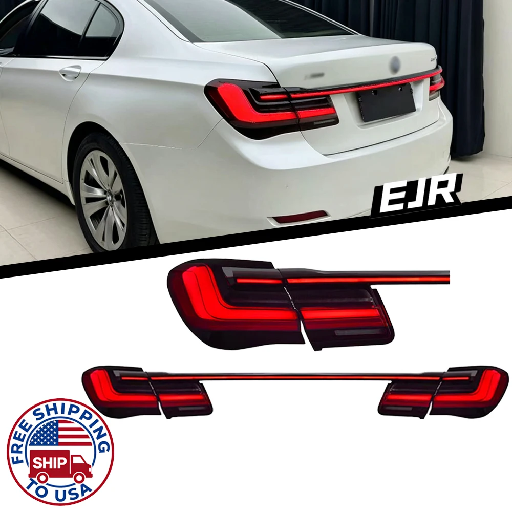 

Задние фонари EJR для BMW 7 серии F01 F02 2009-2015, обновленная версия G12, светодиодные динамические DRL, последовательные указатели поворота, задние фонари для багажника.
