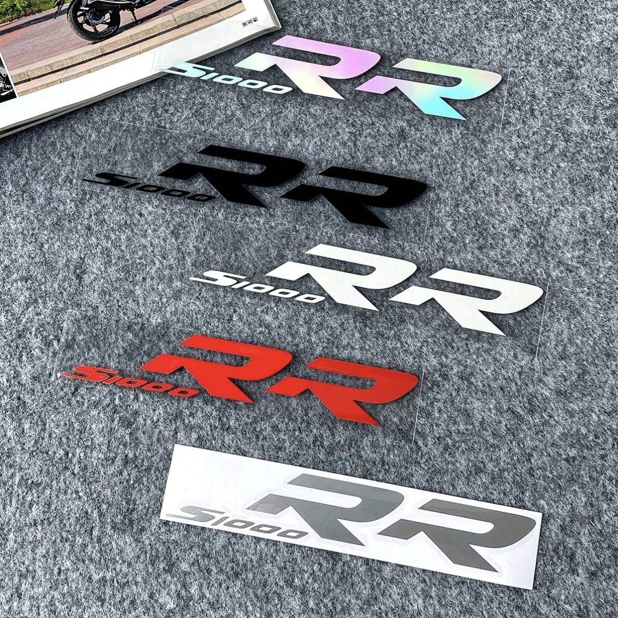 

S1000RR Style Reflective Motorcycle Decal Kit | Waterproof Full Body Fairings Sticker for Racing Sportbikes