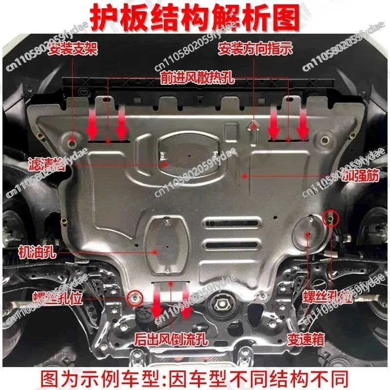 Applicable To H9 Four-piece Set, Engine Guard Plate, Titanium Alloy Chassis Lower Guard Plate, Ask Customer Service To Place