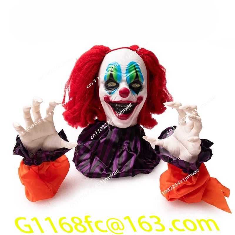 Halloween New Electric Induction Funny Clown Electric Bar Haunted House Secret Room Role Play Tabletop Game Atmosphere Layout Pr