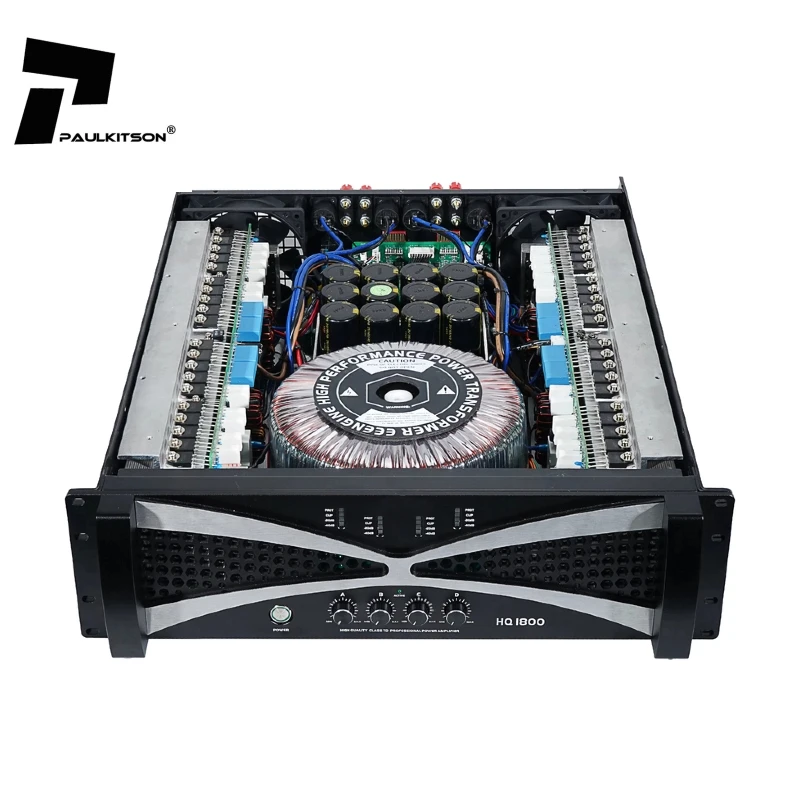 

Class TD Amplifier 1000 Watts Professional Power Audio Power Amplifier 4x1800w Power Amplifier For Sale