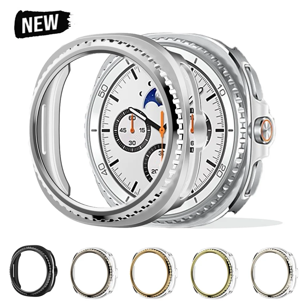 Bezel Ring+Cover for Samsung Galaxy Watch 8 classic 46mm Protector Hard PC Bumper Shell Galaxy Watch8 classic Case protective
