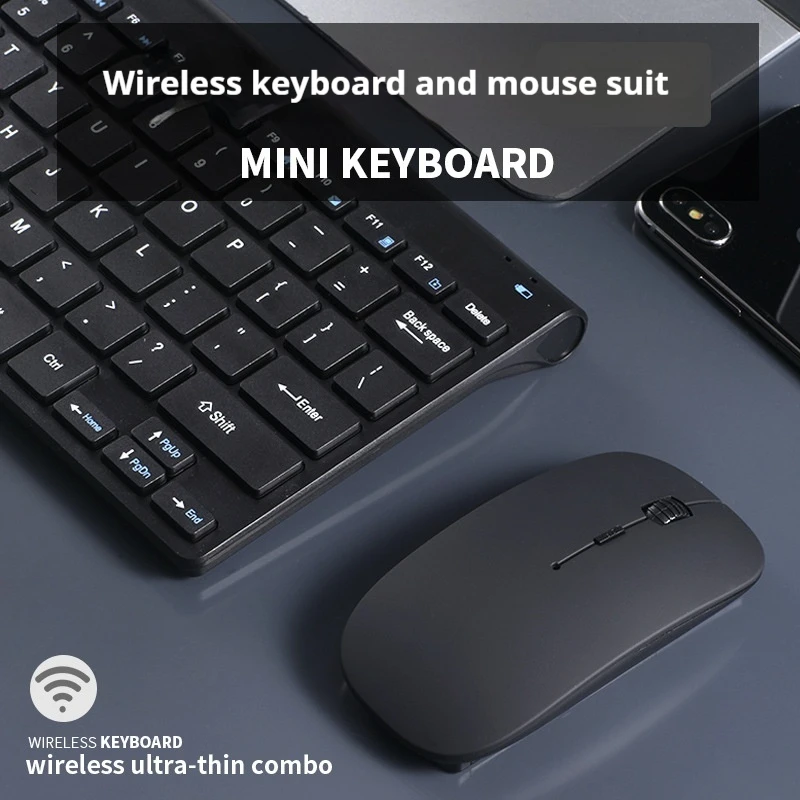 New Wireless Keyboard And Mouse Set Laptop With External Chocolate Buttons Noise Reduction Switch Slim Body For Easy Carrying