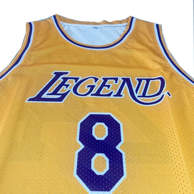 Basketball jerseys MAMBA 24 BRYANT jersey High quality Sewing Embroidery Outdoor sportswear Hip Hop Movie 2024 Black yellow