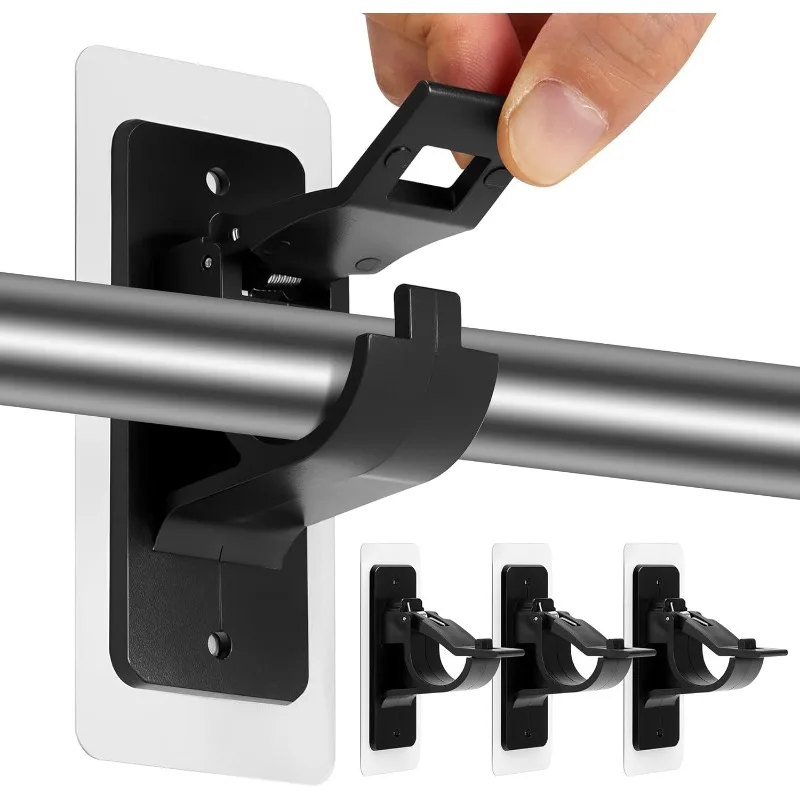 Supports De Tringle à Rideau Auto-adhésifs, 8 Pièces,supports De Rideau Sans Perçage,supports De