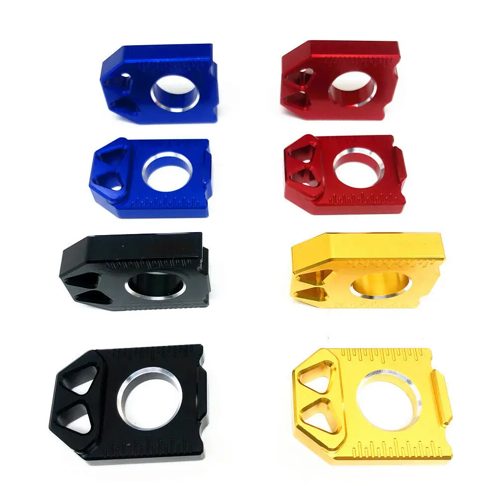 Motorcycle CNC Rear Chain Adjuster Axle Blocks Tensioner Blocks Cover For SUZUKI  DR-Z 400SM DRZ400SM DRZ 400 SM 2005-2021