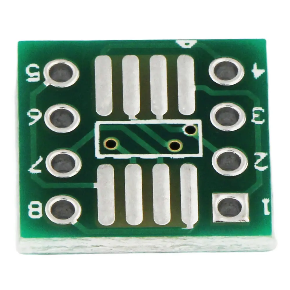 10 pz SOP8 SSOP8 a DIP8 MSOP/SOIC/TSSOP IC SOP8/TSSOP8/SOIC8/SSOP8 adattatore presa PCB 0.65mm 1.27mm per circuito stampato