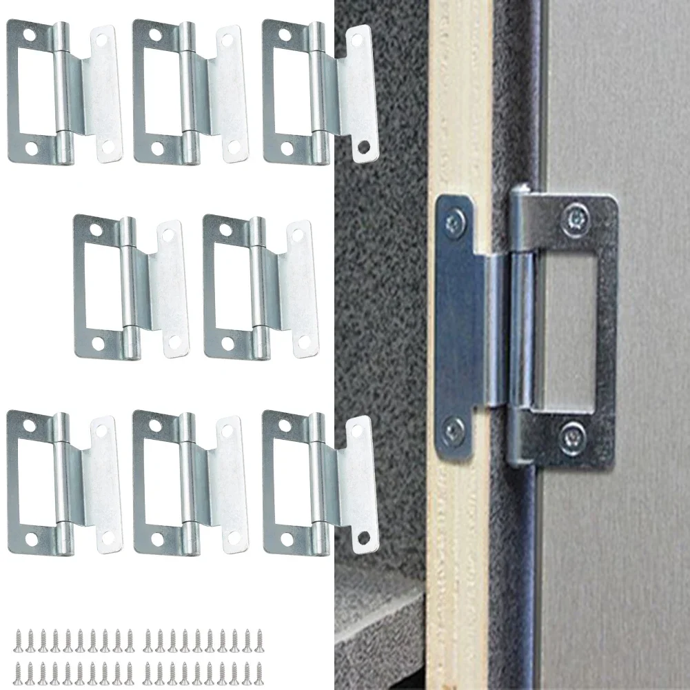 Enhance the Functionality of Your Doors with this Steel Cranked Flush Hinge Perfect for Caravans and Mobile Homes