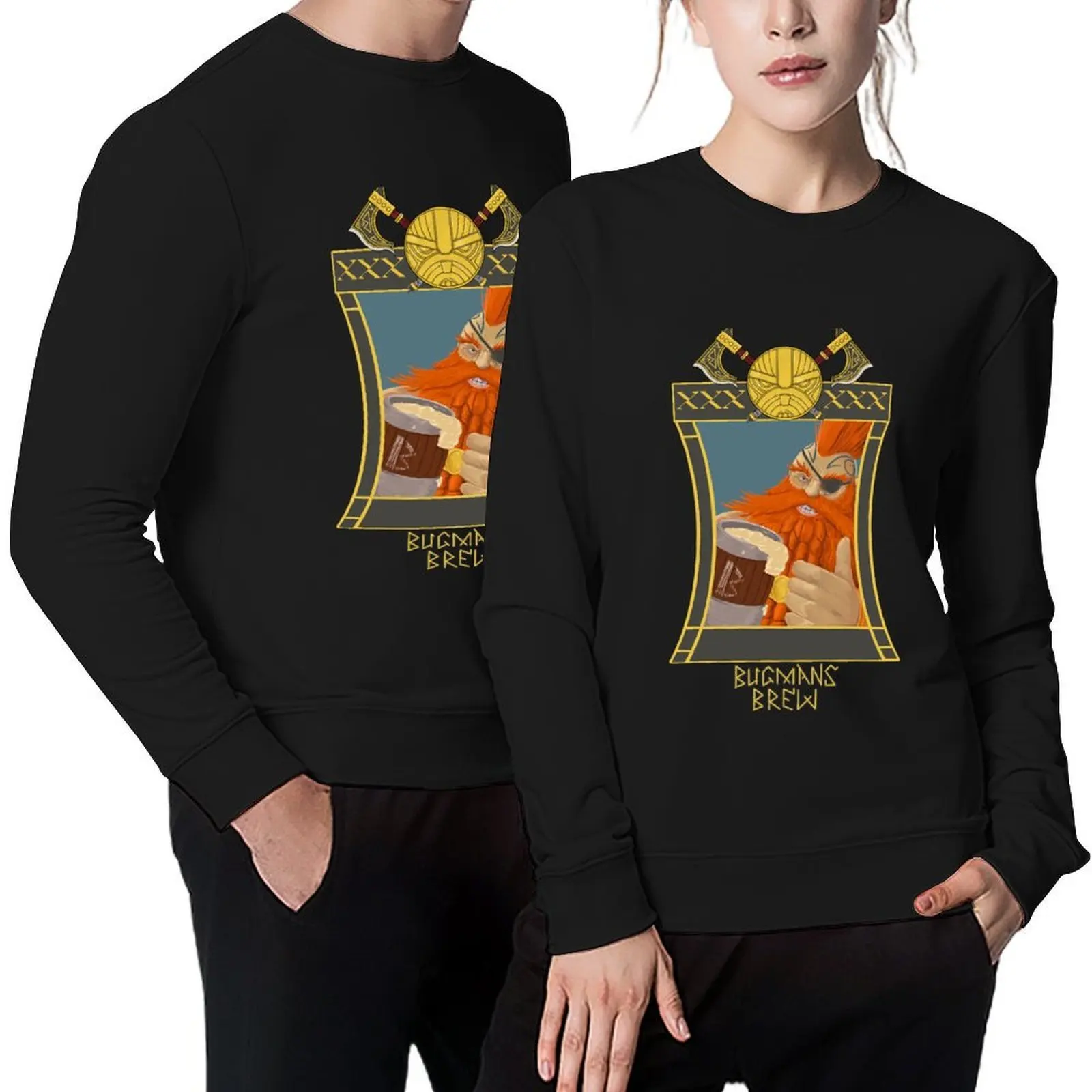 

Bugmans brew, gotrek approved Pullover blouse men's clothing graphic t shirts men men's coat hooded sweatshirts