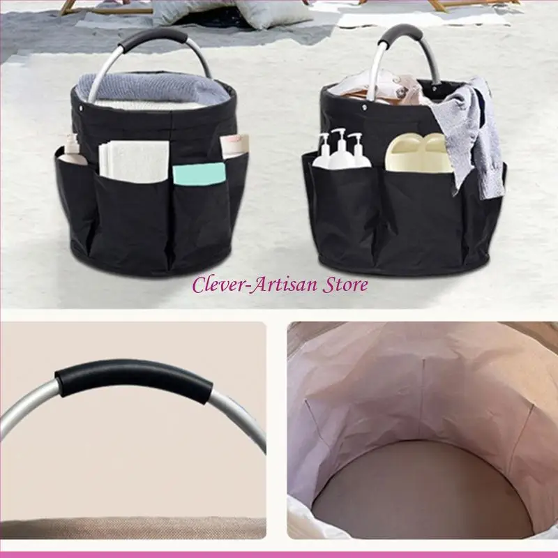 Bolso organizador plegable cesta e06B con cesta salpicaduras mando bolsillo exterior bolsillo