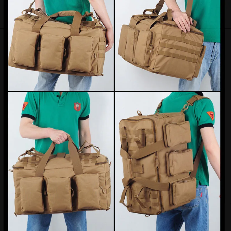 Imagem -04 - Mochila Tática Militar para Homens Mochila Molle Bolsa de Ombro Caça Viagem Caminhada Acampamento Bagagem ao ar Livre Esportes 55l