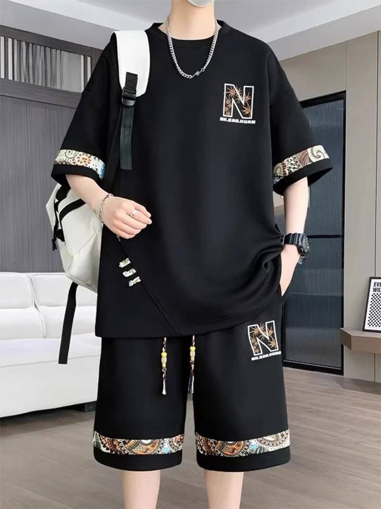 ensemble-t-shirt-et-short-lormen-pour-homme-–-collection-ete-decontractee-col-rond-manches-courtes-–-sportswear-en-polyester-et-elasthanne-ideal-pour-les-jeunes