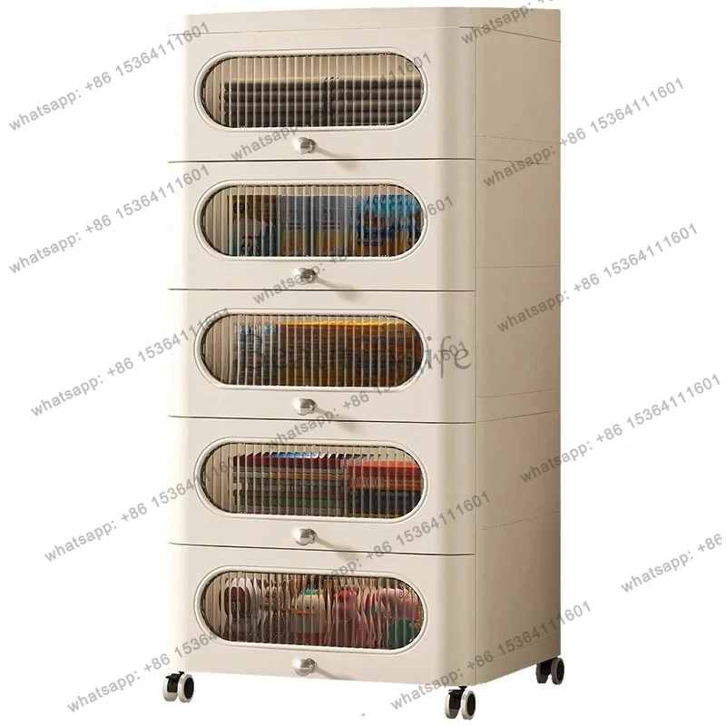 trolley storage cabinet high-end household floor-to-ceiling large-capacity multi-layer removable snack toy locker