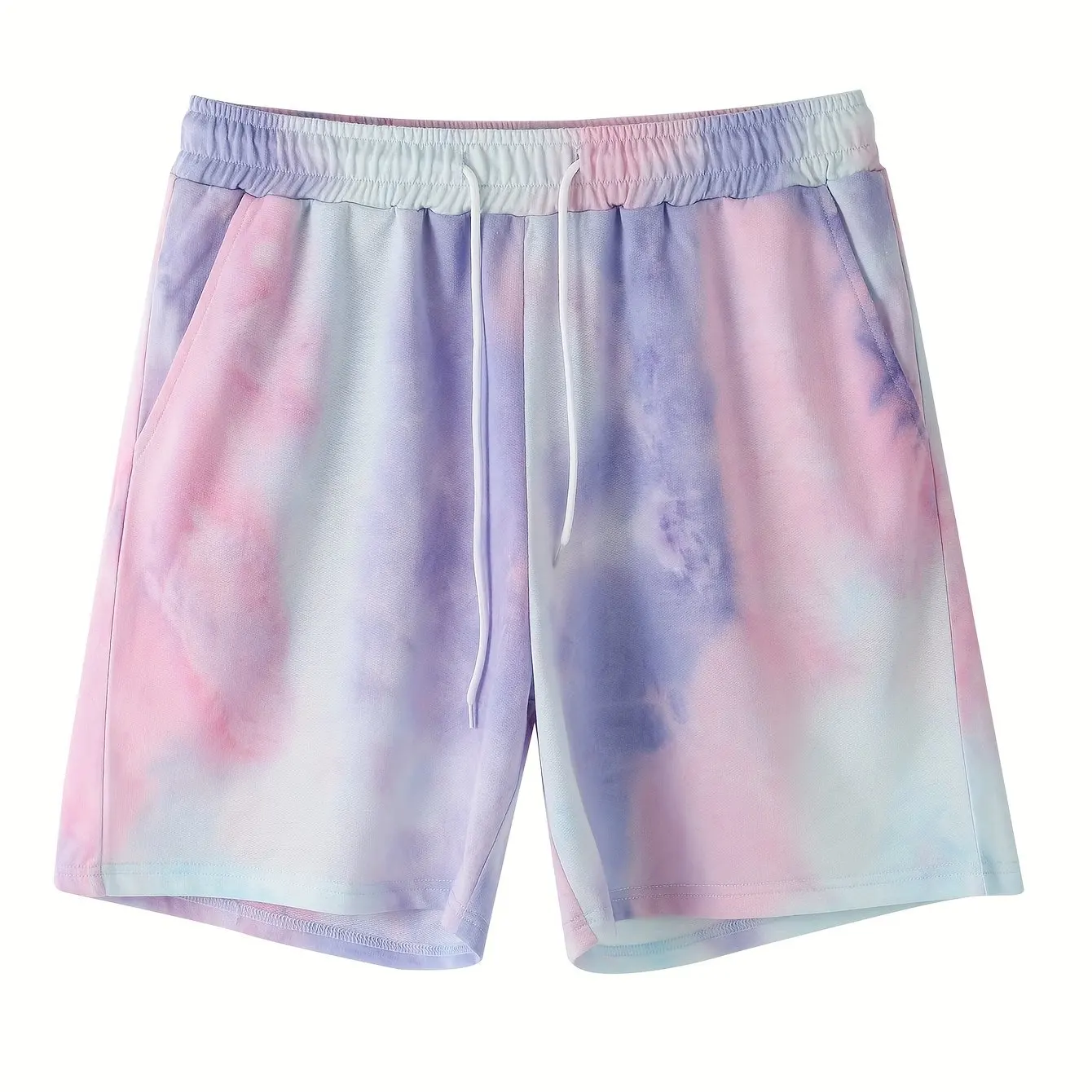 2026 Summer New Men's Pastel Tie Dye Casual Shorts Y2K Oversized Casual Shorts Suitable for Daily and Training Wear