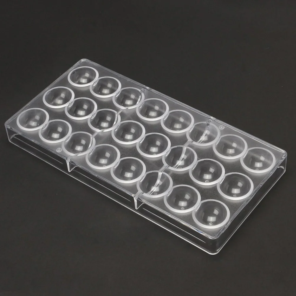 

2Pcs Round Chocolate Molds Plastic Non-Stick Baking Tool for Candy Cake Jelly Pudding Making