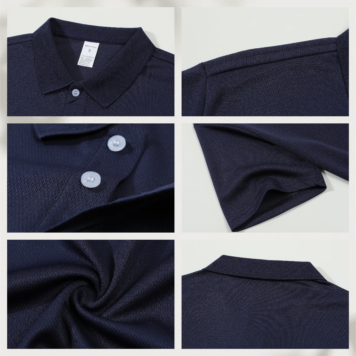 Herren Schnelltrocknende Polo-Shirts Kurzarm Atmungsaktiv Lässige Sommer-Sportoberteile Outdoor Business Streetwear Passende Polo-T-Shirts für Männer – Detail 4
