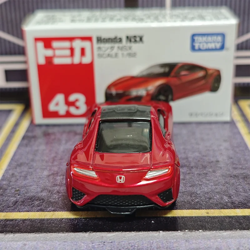

Коллекционная модель автомобиля Takara Tomy Tomica No.43 Honda NSX, масштаб 1/64, литая под давлением, из металлического сплава