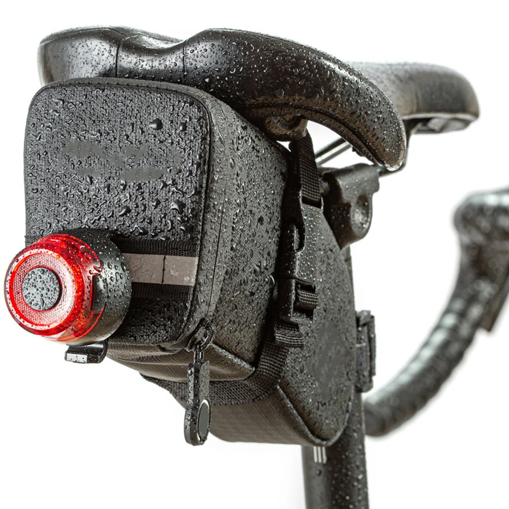 

Bike Backseat Pack Container Waterproof Zipper Large Capacity Pouch for Necessities Easy Install Remove Riding Bag