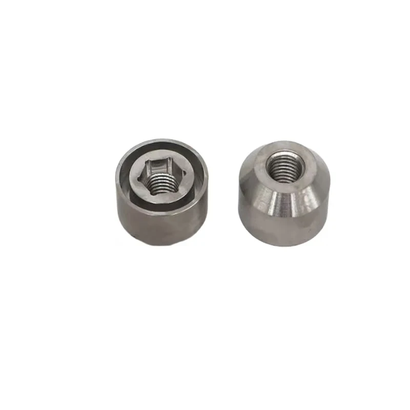 CNC machined stainless steel internal thread connection sleeve, special-shaped nut sleeve, mechanical fastening accessories