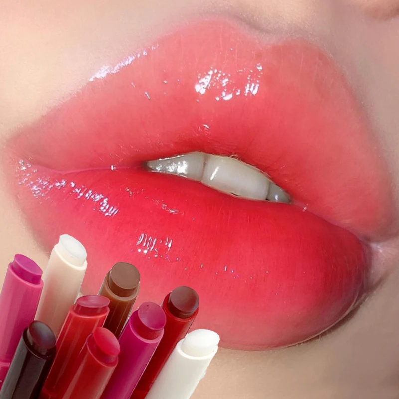 Moisturizing Mirror Lipstick Pen Jelly Red Brown Solid Lip Gloss Clear Lasting Non-stick Cup Lip Glaze Korean Makeup Cosmetics