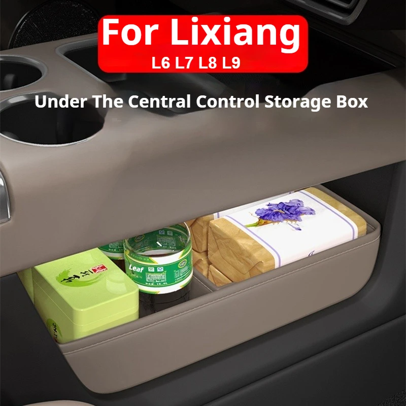 

For Li Lixiang L6 L7 L8 L9 Car Under The Central Control Folding Storage Box Ideal Car Interior Storage Organization Accessories