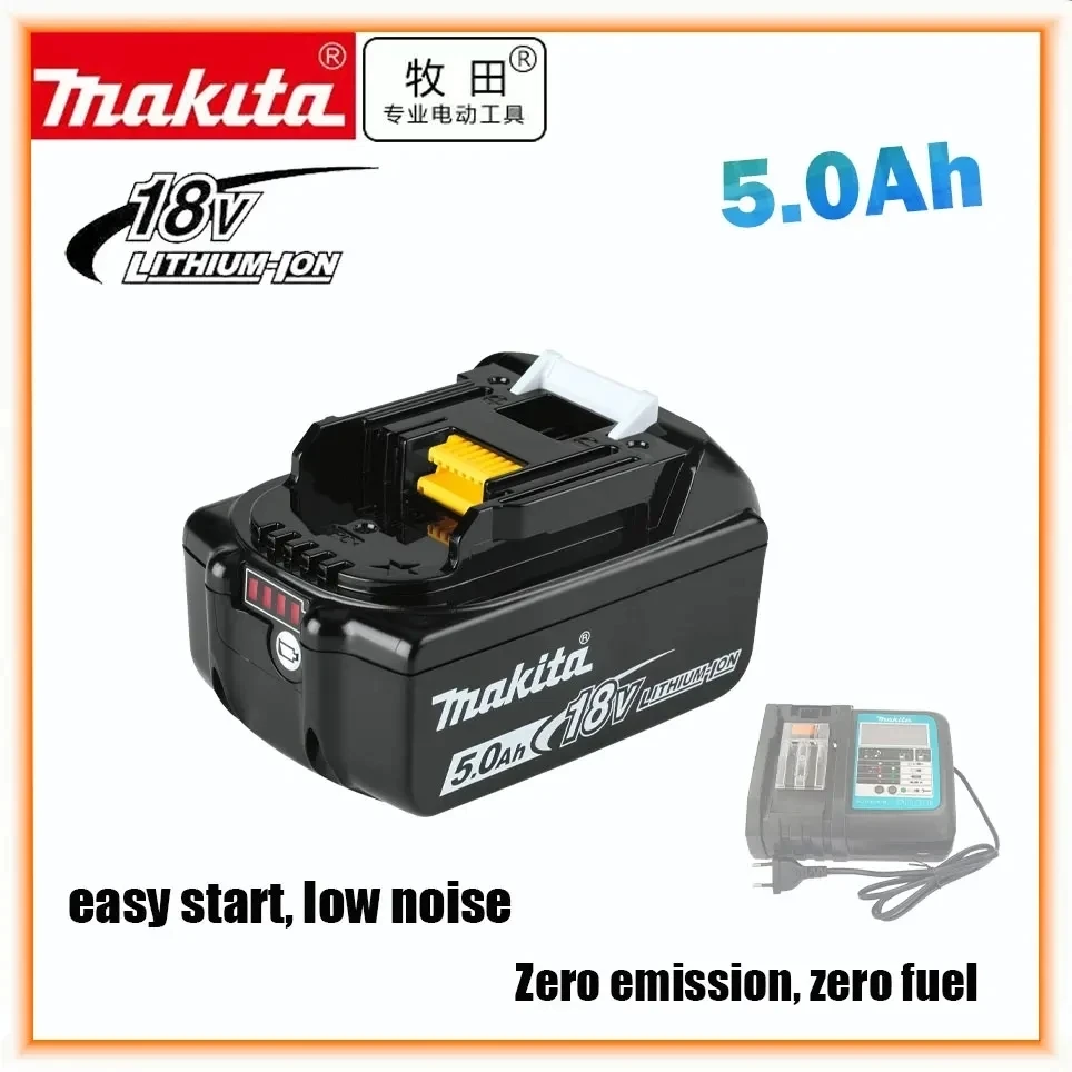 

Makita оригинальный 18V 5.0ah перезаряжаемый электроинструмент батарея светодиодный Литий-ионная Замена LXT BL1860B BL1860 BL1850