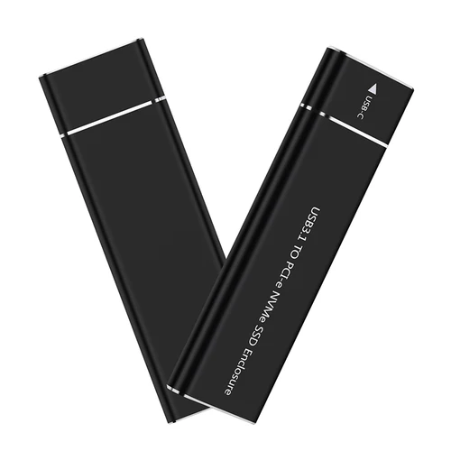 Imagen 2 del producto Adaptador de carcasa M.2 NVMe SSD, carcasa de aluminio USB C 3,1 Gen2, 10Gbps a NVMe PCIe, caja externa para 2230/2242/2260/2280 M2 NVMe SSD