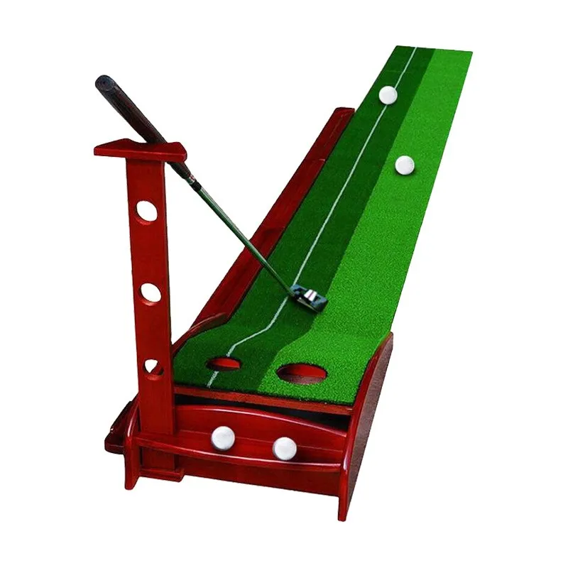 Golf Indoor Outdoor Office Green Course Mini Fairway Putter Practitioner Home Practice Blanket Set Putting Mats