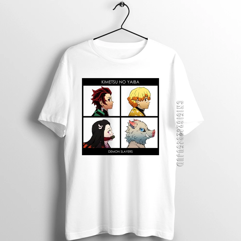 Unix T Shirt Men Guys Demon Slayer Kimetsu No Yaiba Blade of Demon Destruction Nezuko Tanjiro Inosuke Printed Tee